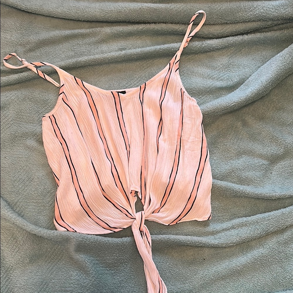 Pink Striped Women's Top